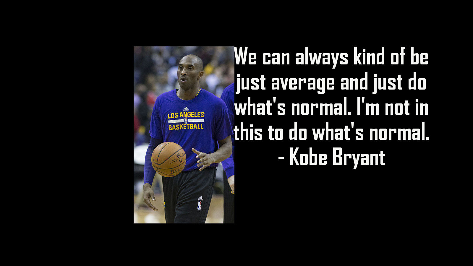 Kobe Bryant image with quote