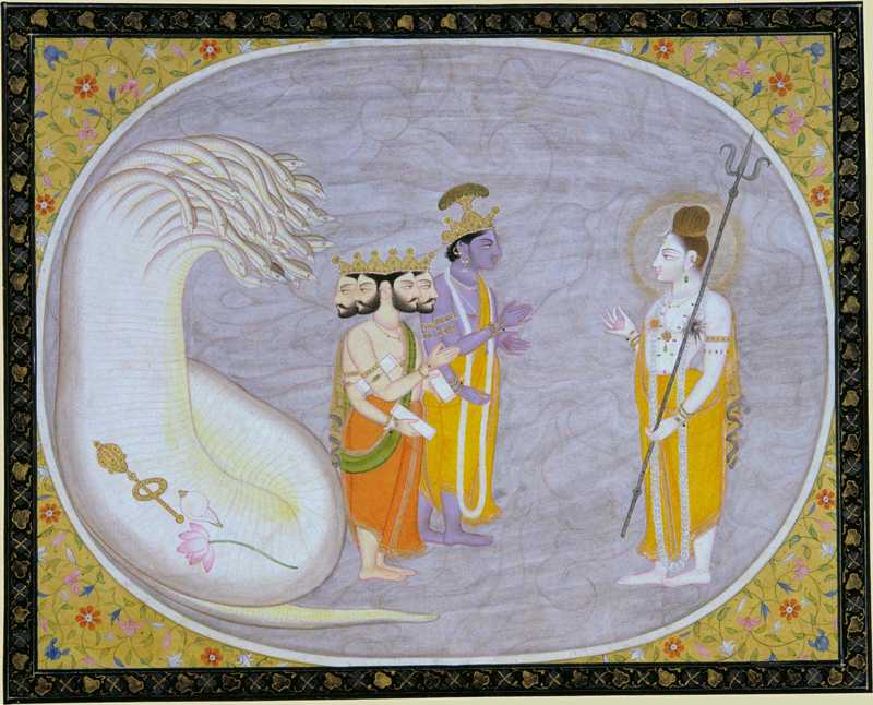 The Cosmic Ocean Brahma, Vishnu and Shiva