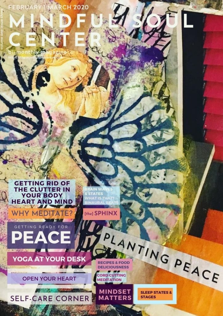 Mindful Soul Center Magazine Cover Volume 1, Issue 3 - Cover art by Robin Reynolds of Ink and Alchemy
