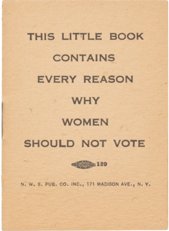 Why women should not vote - all the reasons