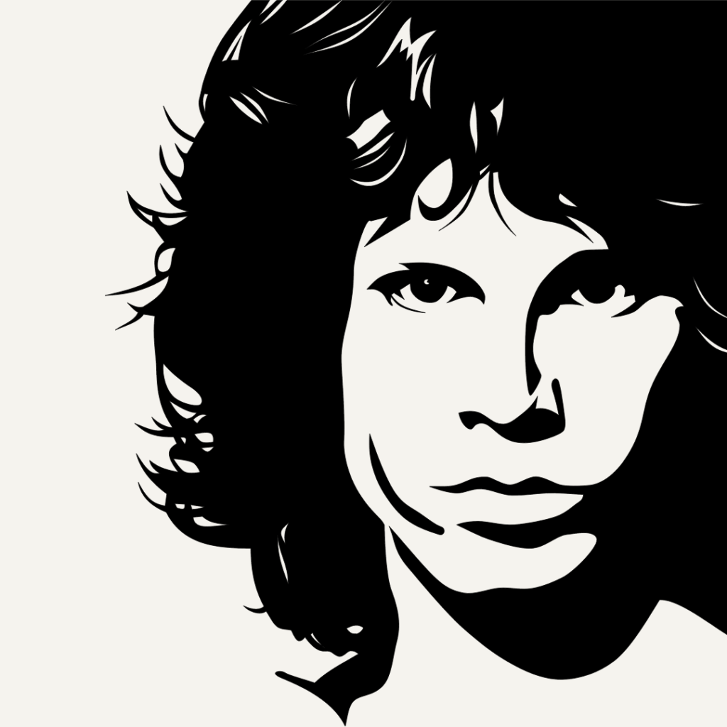 Illustration of Jim Morrison of the Doors 